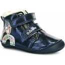 D.D.Step Barefoot zimní boty W070-52893 Royal Blue