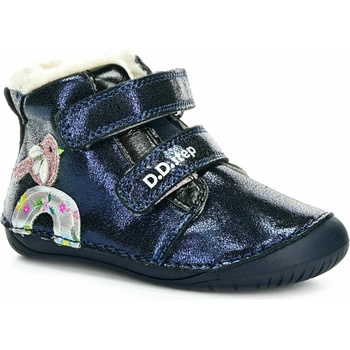 D.D.Step Barefoot zimní boty W070-52893 Royal Blue