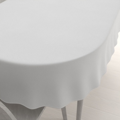 Biante Veľký oválny obrus BKU-112 Dymovo biely 220x260cm
