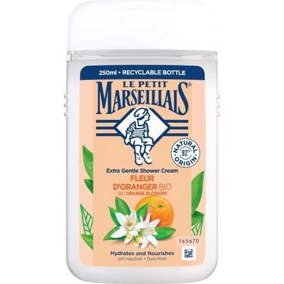 Le Petit Marseillais Extra Gentle Shower Cream Organic Orange Blossom хидратиращ и подхранващ душ крем 250 ml унисекс