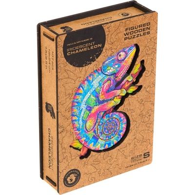 Unidragon Dřevěné Iridescent Chameleon 107 dílků