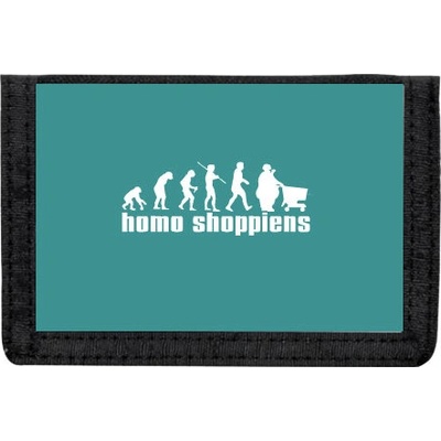 Peněženka na suchý zip Homo Shoppiens