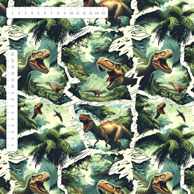 Softshell jarní dinosauří džungle by MIMI