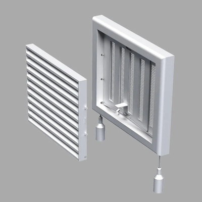 Vents РЕШЕТКА ПЛАСТМАСА 19Х19 С ЖАЛУЗИ