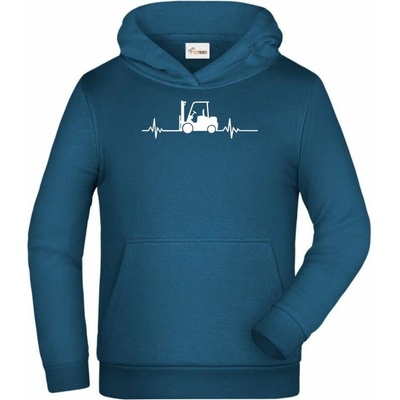EKG, ještěrkář, bílý tisk mikina
