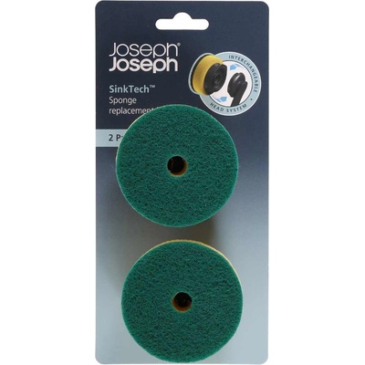 Резервни глави 6500020, с гъба, за четки SINKTECH, комплект от 2 бр. , Joseph Joseph (JS6500020)