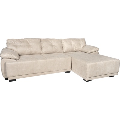 TEDIVA Десен ъглов диван gusto с механизъм за сън и ракла - бежово-сив (mmgei22rm-val752)