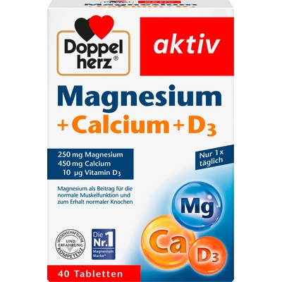 Doppelherz aktiv Magnesium + Calcium + D3 - 40 таблетки