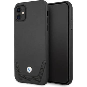 BMW Калъф BMW BMHCN61RSWPK Leather Perforate, за Apple iPhone 11, черен (BMW000383)