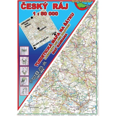 Český Ráj Šátek s mapou