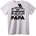 NOONEBRAND Тениска Папа Специален Дядо - 2XL, White