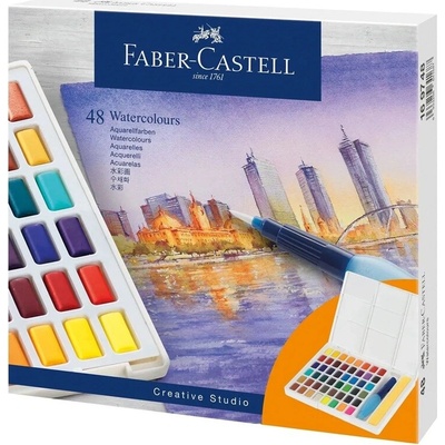 Faber Castell vodové barvy s paletou 48 ks