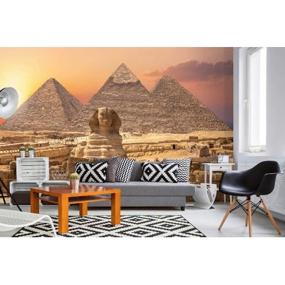 DIMEX ART Самозалепваща се флизелинова фототапета пирамиди в гиза 375 x 250 см