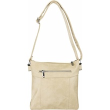 ANGELA dámska crossbody koženková kabelka Svetlo Béžová