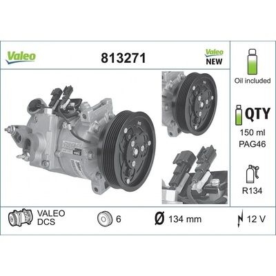 Kompresor, klimatizace VALEO 813271 813271