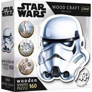 Trefl Дървен пъзел 160 части - Шлемът на Stormtrooper (20188)