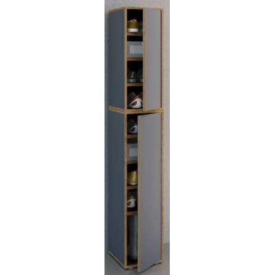 VCM Salia B30 XXL 9dílný 30 × 33 × 183 cm antracitový