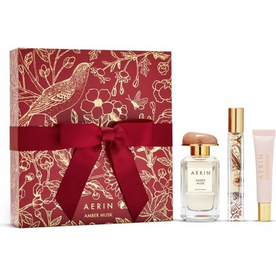 Estée Lauder Aerin Amber Musk EDP 50 ml + Estée Lauder Aerin Amber Musk EDP 7 ml + Estée Lauder Aerin Rose Lip Conditioner hydratačný balzam na pery 10 ml