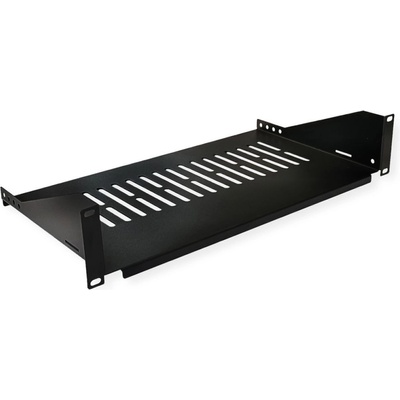 Roline VALUE 26.99. 0405 : : 19", Фиксиран рафт, 485 x 250 мм, макс. 10 кг, 2U, черен