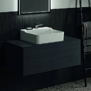 Ideal Standard Atelier Conca стенен долен шкаф, тъмен дъб, 1 чекмедже и плот с централен изрез 100 см (T3930Y4)