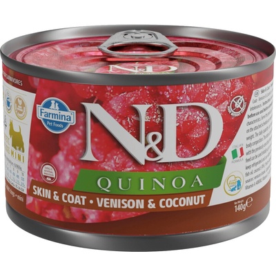 Konzerva N&D Quinoa Dog Skin&Coat Venison 140 g