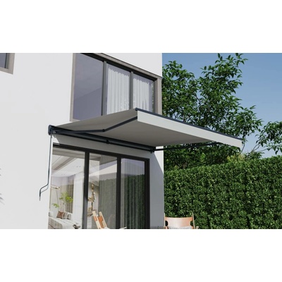 BestBerg BBSU-E350LG Elektrická markýza 350 x 300 cm světle šedá