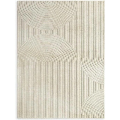 Takoy Koberec 120x170 cm béžový s reliéfním 3D vzorem VENUS BOHO 2-HF-489208 | 120 x 170 cm