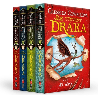 Jak vycvičit draka 1.-4. díl 4 knihy - Cressida Cowell