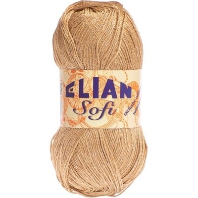 VSV Pletací příze Elian Sofi 125 - hnědá