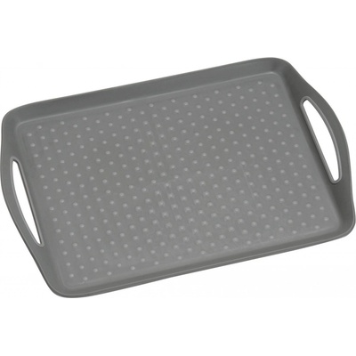 Kesper Servírovacia tácka plastový protišmykový sivý 45,5x32 cm