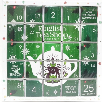 English Tea Shop Bio Adventný kalendár Puzzle zelený 25 kusov