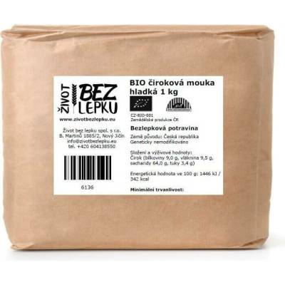 Život bez lepku BIO čiroková mouka hladká 1 kg