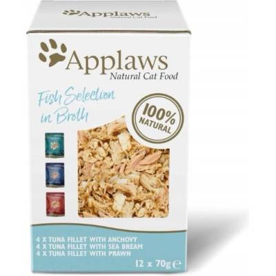 Applaws Котешка консерва Мултипак Избор от риба в бульон 12x70g