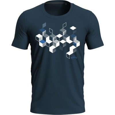 Bontis tričko CUBES tmavě modrá
