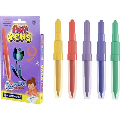 Centropen Air Pens Pastel 1500 5 ks