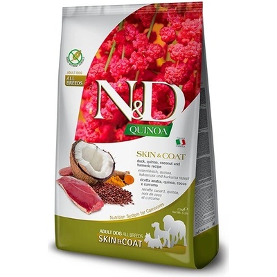 N&D Quinoa Grain Free Adult Medium & Maxi Skin & Coat Duck & Coconout 2,5 kg