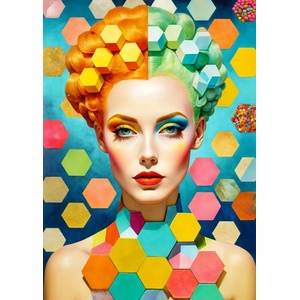 Enjoy - Puzzle Hexa Portrait - 1 000 piese