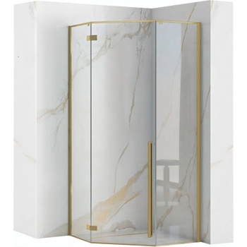 Rea Душ кабина Rea DIAMOND 90x90 BRUSH GOLD (KPL-K6506)