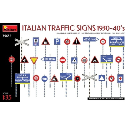 MiniArt Italian Traffic Signs 1930 40's 1:35