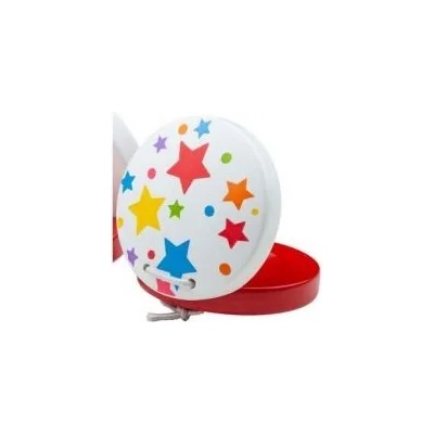 Bigjigs Toys - Дървени кастанети - Бели със звездички (BJ932)
