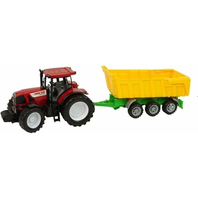 Kruzzel 24711 Traktor s prívesom 50 cm červený