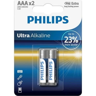 Philips Ultra Alkaline AAA 2ks LR03E2B/10 – Zboží Živě