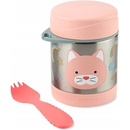 SKIP HOP Zoo Termoska na jedlo s lyžičko vidličkou Mačka 325 ml 3r+