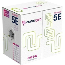 Conexpro 5EUTP-E UTP ekonomy, CAT5e, PVC, 24AWG, 305m, sivý
