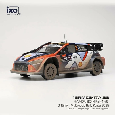 Hyundai i20 N Rally1 Safari Rallye Kenia 2025 8 Tänak Järveoja IXO 1:18