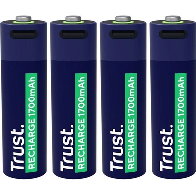 Trust USB-C Li-Ion AA 1700 mAh 4ks 25631 – Zboží Živě