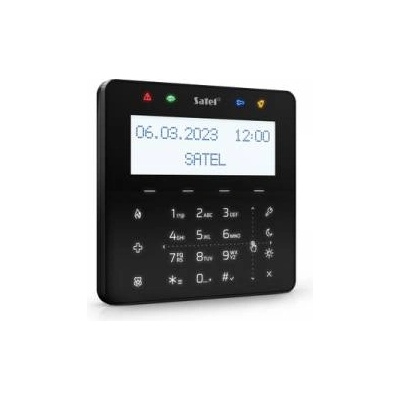 Satel INT-KSG2R-B Manipulator with touch keyboard (black, MIFARE proximity card reader)