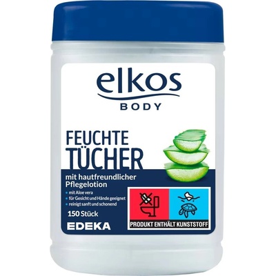 Elkos FeuchTetucher Vlhčené hydratačné obrúsky s aloe vera 150 ks