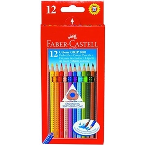 Faber-Castell Цветни моливи FABER-CASTELL Grip триъгълни 12 броя 112412 (112412)