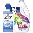 Ariel Color Univerzálny prací gél 43 PD + zmäkčovadlo Lenor Spring Swakening 34 PD